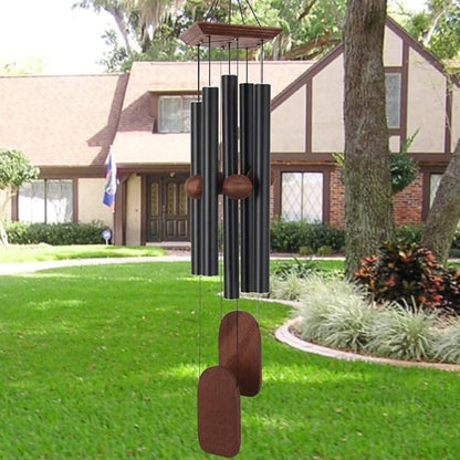 Astarin Wind Chimes Outdoor Deep Tone, Memorial Wind Chimes Outdoor, Gifts for Housewarming/ Mother Day/ Christmas, Outdoor Decor for Patio, Garden, Yard, Home (36 Inch Black Wind Chime)