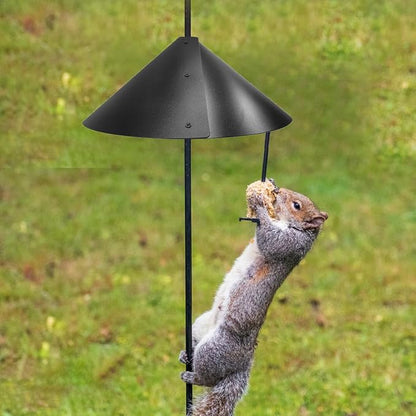 2 Pack Squirrel Baffle for Bird Feeder Pole，Keeps Squirrels Away from Bird Feeder Rods, (19 inch)