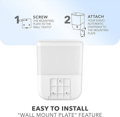 SVAVO 34oz / 1000ml Automatic Soap Dispenser Hand Sanitizer Dispenser Wall Mount, Touchless Electric Sensor Pump Battery Operated for Offices Home Kitchen Bathroom Hotel Restaurant Commercial