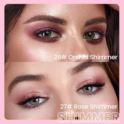 evpct 2Pcs Cream Eye Shadow Brightener Sticks Set for Eyes Waterproof, Orchid & Rose Shimmer Cream Eyeshadow Applicator Stick Long Lasting Pigmented Eye Makeup sombras en crema para ojos 26+27