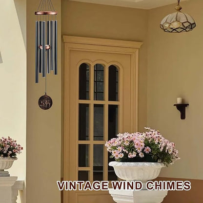 Wind Chimes for Outside, Deer Deep Tone Vintage Wind Chime Outdoor Clearance, Sympathy/Memorial/Festivals/Birthday Gift for Mom Dad Grandma, Home Garden Patio Decor (32" Deer)