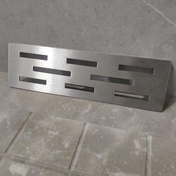 Shower Niche Shelf for 12 Inch Tile Prefab Niches, Fits 1/8 inch Grout Lines, Brushed 304 Stainless Steel