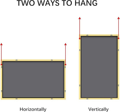 Gold Bathroom Mirror for Wall, 30x48 Inch Rectangle Mirrors with Metal Frame, Modern Vanity Wall Mirror Decor for Bathroom Living Room, Entryway Hangs Horizontal or Vertical