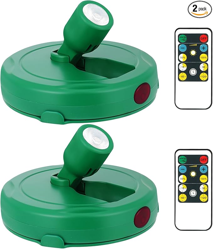 Battery Operated Spotlight, Cordless Plant Tree Spot Lights Indoor, LED Dimmable Accent Up Light, Stick on Display Lighting for Picture Dartboard Painting Artwork Sculpture