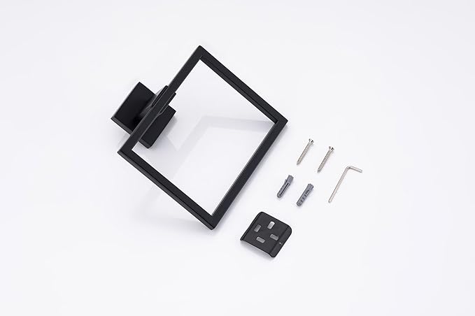 10-Piece Bathroom Hardware Set - Matte Black SUS304 Stainless Steel Wall-Mounted Towel Bar, Holder & Racks, 23.6 Inch