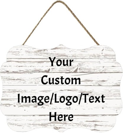 Personalized Custom Wooden Signs with Any Text Name for Home Door Man Cave Bar Family Farmhouse Decorative Home Kitchen Rustic Wall Decor