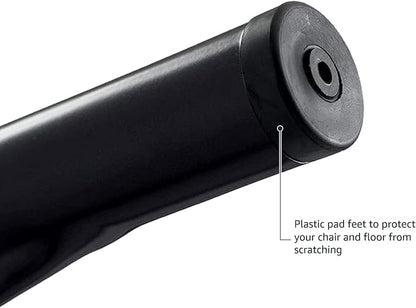 Amazon Basics Metal Dining Chairs, Matte Black, 1 Count (Pack of 4)