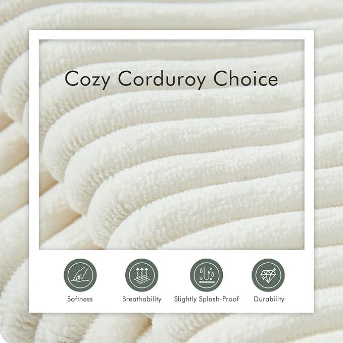 Boneless Sectional Cloud Couch Sofa for Living Room, 112" L-Shaped Modular Modern Lounge Sleeper Beige Couches with Chaise, No Assemble, Cordury Compression Upholstered Sofas