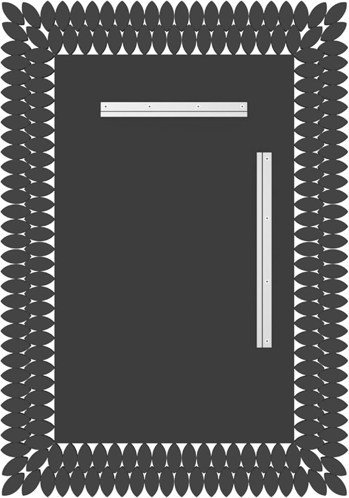 Kelly Miller Large Jeweled Mirror for Wall Decor, 28"x40" Luxury Sparkling Diamond Mirror Beveled Modern Wall Decoration for Bathroom, Living Room, Bedroom, Hallway, Entryway