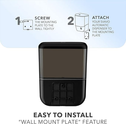 SVAVO Automatic Soap Dispenser Touchless, Hand Soap Dispenser Wall Mount, Electric Sensor Battery Operated for Offices Home Kitchen Bathroom Hotel Restaurant Commercial, 34fl.oz/1000ml Black