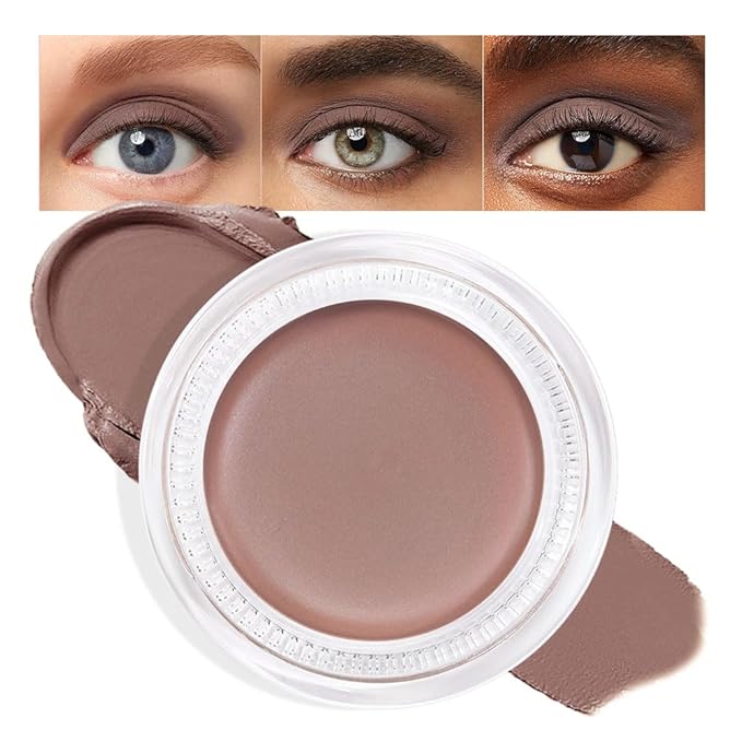 Single Cream Stone Matte Eyeshadow Palette Makeup, Natural Single Mini Instant Holographic Eyeshadow For Older Women, Sombras Crema Para Ojos, Talc, Paraben & Cruelty Free, 22