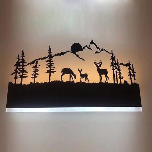 Wall Sconce LED Wall lamp (Sunset Deer)