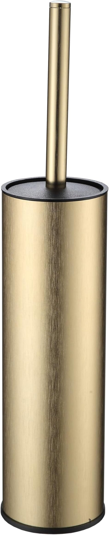 Toilet Brush and Holder Set Premium Material Toilet Bowl Cleaner Free Standing Toilet Bowl Brush and Holder Gold