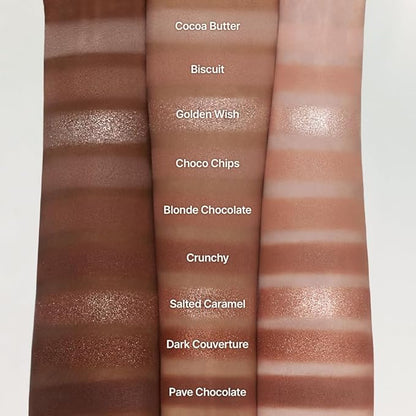 dasique Shadow Palette #11 Chocolate Fudge l Cruelty-Free l 9 Blendable Shades in Smooth Matte and Shimmer Finishes with Gorgeous Pearls