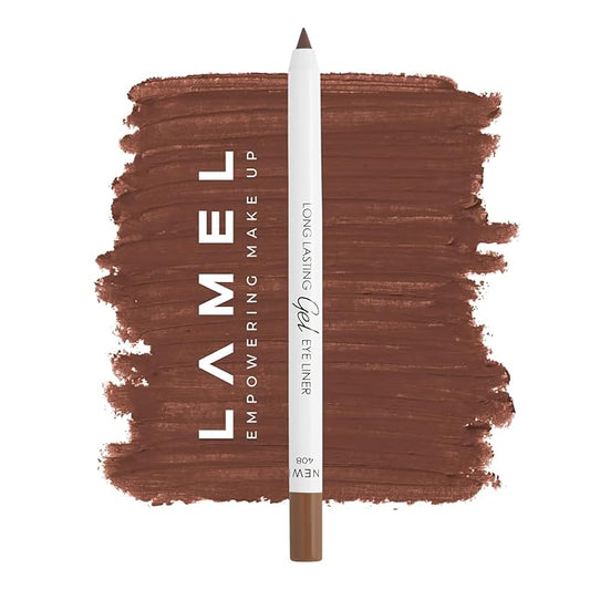 Brown Green Eyeliner, Ultra Long Lasting Gel Eyeliner Pencil, Waterproof Eye Liner, Smudge Proof, Creamy Eye Pencil, Sweat Proof Makeup, Highly-Pigmented (408 Shade)