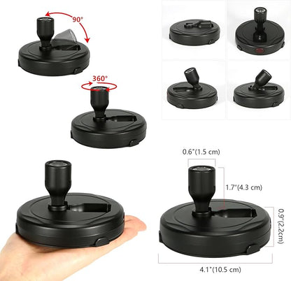 Cordless Spotlight Battery Operated, Indoor Plant Light, LED Display Puck Lights, Dimmable Accent Lighting with Remote, Uplight for Picture Tree Painting Gallery Dartboard Art Photo