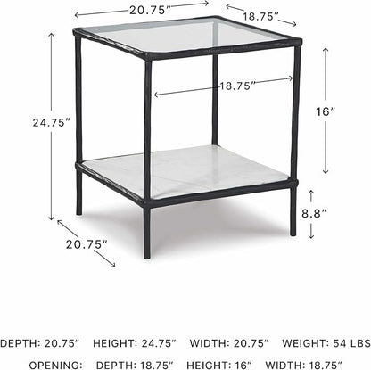 Signature Design by Ashley Ryandale Contemporary Accent Table, Antique Black