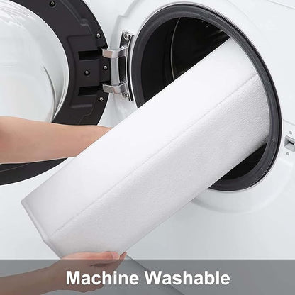 Buganda Memory Foam Bath Mat, 70" x 24", Ultra Soft and Non-Slip Bathroom Rugs, Water Absorbent and Machine Washable Bath Rug Runner for Bathroom, Shower, and Tub, White