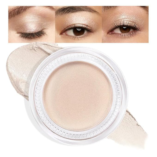 Cream Glitter Brulee Shimmer Metallic Eyeshadow Palette Makeup, Natural Single Mini Instant Holographic Eyeshadow For Older Women, Sombras Crema Para Ojos, Talc, Paraben & Cruelty Free, 705
