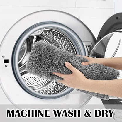 Suchtale Non Slip Bath Mat (20 x 32, Dark Grey) Water Absorbent Soft Microfiber Shaggy Bathroom Rug Machine Washable Thick Plush Shower Mat