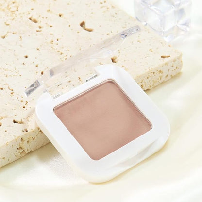 evpct Matte Nude Pink Single Eyeshadow Palette Makeup for Older Women, Dusty Pink Cream Eye shadow Palette Single for Older Women Matte, High Pigment Long Lasting Monochrome Eyeshadow, sombra de ojos