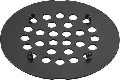 rrajj 4-1/4 (4.25) Inch(108mm) Round Snap-in Shower Floor Drain Cover Replacement Cover (Oil Rubbed Bronze)
