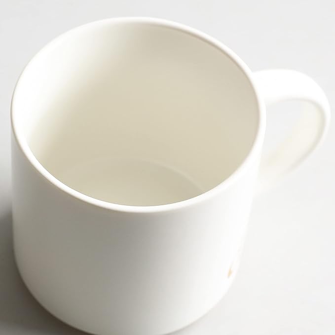 COLLECTIVE HOME - Monogram Ceramic Mugs, 15 oz Golden Initial Coffee Cups, Elegant Alphabet Tea Mugs, Elegant Personalized Mug with Gift Box, Luxurious Cups for Office and Home (d)