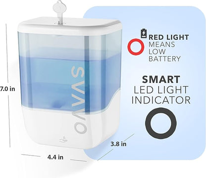SVAVO 34oz / 1000ml Automatic Soap Dispenser Hand Sanitizer Dispenser Wall Mount, Touchless Electric Sensor Pump Battery Operated for Offices Home Kitchen Bathroom Hotel Restaurant Commercial
