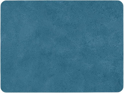 Bathroom Mat Quick Dry, Bathroom Rugs Non Slip Washable Thin Absorbent Bath Mat Fits Under Door Bathroom Floor Mat Perfect for Bath, Shower, or Sink 36"x48" Denim Blue