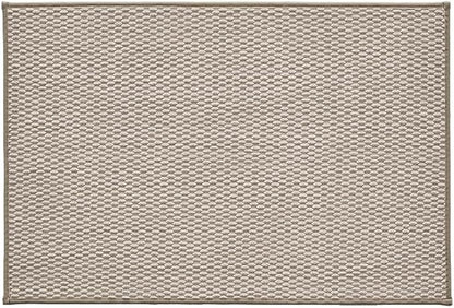 Bathroom Rugs Non Slip Washable, Super Absorbent Thin Bath Mat Quick Dry Low Pile Bathroom Rug, Beige 24"x36"