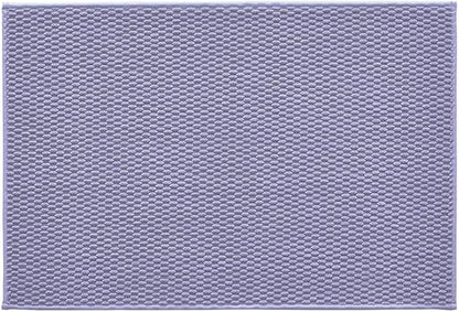 Bathroom Rugs Non Slip Washable, Super Absorbent Thin Bath Mat Quick Dry Low Pile Bathroom Rug, Lavender 24"x36"