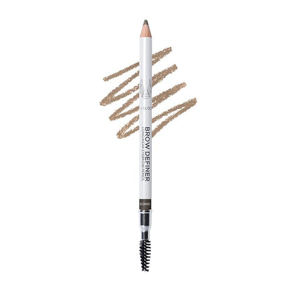 True + Luscious Brow Definer Pencil - Pomade & Powder Combo With Organic Castor Oil - Fills, Shapes Eyebrows - Waterproof - Blonde