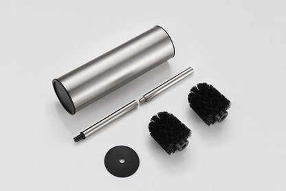 BGL Toilet Brush and Holder,Stainless Steel Toilet Brushes for Bathroom with Holder, Toilet Bowl Brush and HolderBrushed Nickel