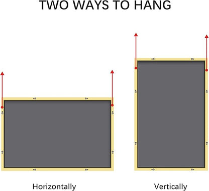 36x48inch Bathroom Mirror, Gold Rectangle Mirror with Thin Metal Frame, Large Rectangular Wall Mirrors for Bathroom, Living Room, Hair Salon, Big Farmhouse Mirror Hang Horizontal/Vertical