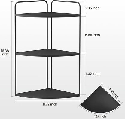 Bathroom Counter Organizer,Countertop Organizer,Vanity Organizers,Bathroom Storage,Bathroom Sink Organizers,Counter Shelf,Corner Counter,Corner Shelves(Black)