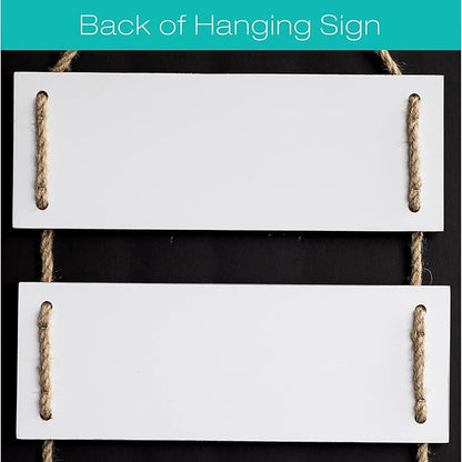 EXCELLO GLOBAL PRODUCTS Large Hanging Wall Sign: Rustic Wooden Decor (Home, Family, Love, Laugh, Live, Happiness) Hanging Wood Wall Decoration (11.75" x 32")