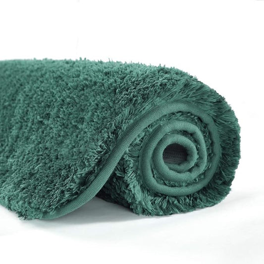 Suchtale Bath Rug for Non Slip Bath Mat - Shaggy, Thick Plush, Machine Washable - Hunter Green (20 x 32, Soft Microfiber)