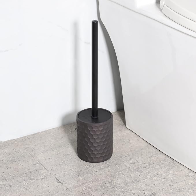 zccz Bathroom Accessory Set - 6 pcs Bronze Bathroom Accessories Set with Trash Can, Toothbrush Holder, Toothbrush Cup, Soap Dispenser, Soap Dish, Toilet Brush with Holder - Accessoire Salle de Bain