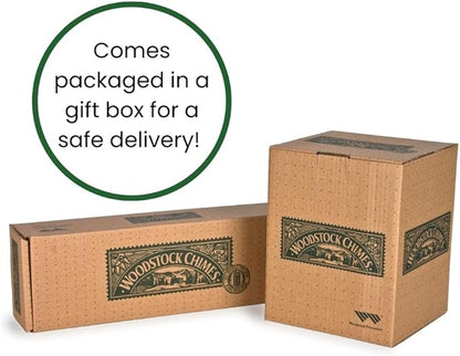 Woodstock Wind Chimes for Outside, Garden, Patio, Porch and Outdoor Decor (32") Pachelbel Canon Chime Bronze Wind Chime Gifts (PCCB)