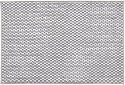 Bathroom Rugs Non Slip Washable, Super Absorbent Thin Bath Mat Quick Dry Low Pile Bathroom Rug, Light Grey 24"x36"