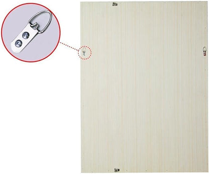 Bathroom Wall Mirror, Decorate Bathroom Mirrors for Wall, Rectangle Modern Bathroom Wall Mounted Mirror Vertical or Horizontal Hanging for Living Room (Silver Frame 32''x24'')