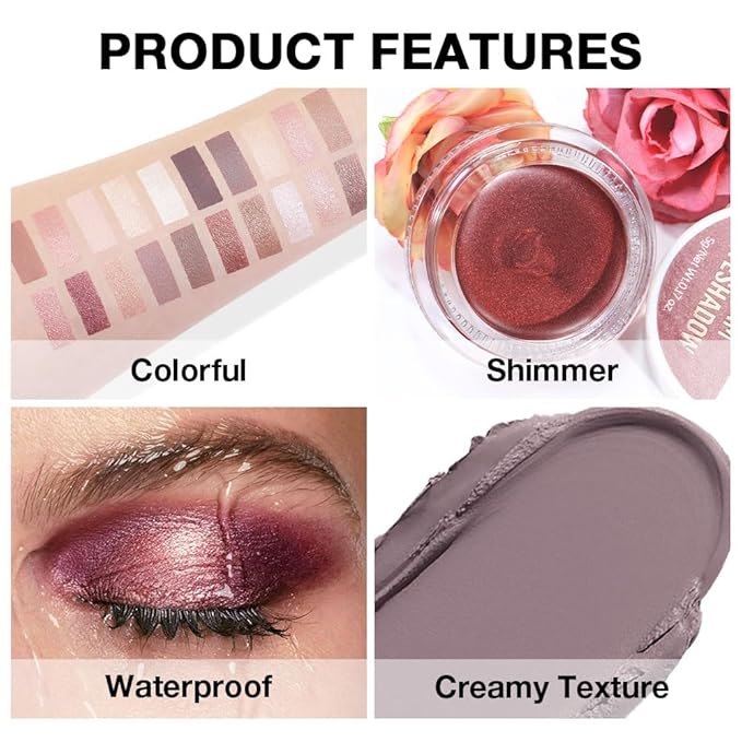 Single Cream Espresso Coffee Brown Matte Eyeshadow Palette Makeup, Natural Single Mini Instant Holographic Eyeshadow For Older Women, Sombras Crema Para Ojos, Talc, Paraben&Cruelty Free, 715