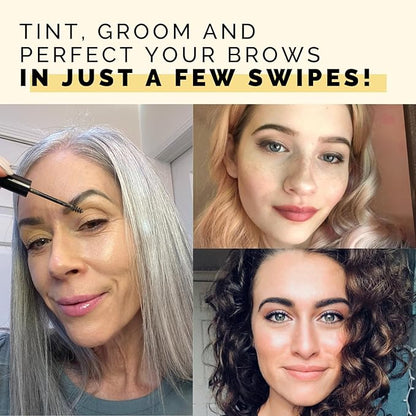 Elizabeth Mott Queen of the Fill Eyebrow Gel ?€? Tinted Brow Filler, Volumizer & Setter, Natural-Looking Fuller Brows ?€? Covers Gray Hairs, Water-Resistant, Long-Lasting ?€? Cruelty-Free, Blonde Shade, 4g