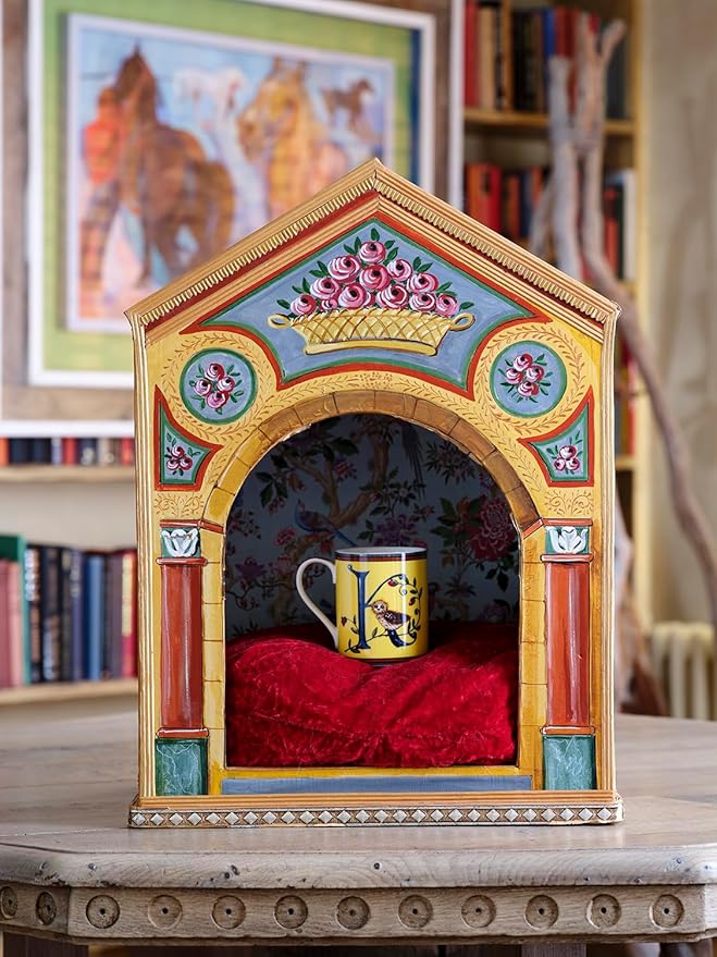 Spode Kit Kemp 12oz Mug in Fine China, K Initial - Custom Coffee Cup for Hot Beverages, Personalized Gift Idea for Her, Him, Friends, Coffee Lovers - Stylish Letter Mug for Daily Use, Dishwasher Safe