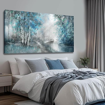 SOUGUAN Forest Pictures for Wall Canvas Art 30"x60" Plant Wall Decor Tree Artwork Painting Natural Decorations for Dining Room, Bedroom, Home Office, Kitchen