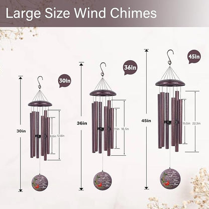 ASTARIN Personalized Cardinal Wind Chime Memorial, Customized Sympathy Wind Chimes for Loss of Loved One, in Memory of Loved Ones Lost, Bereavement Gifts Windchimes Outdoor