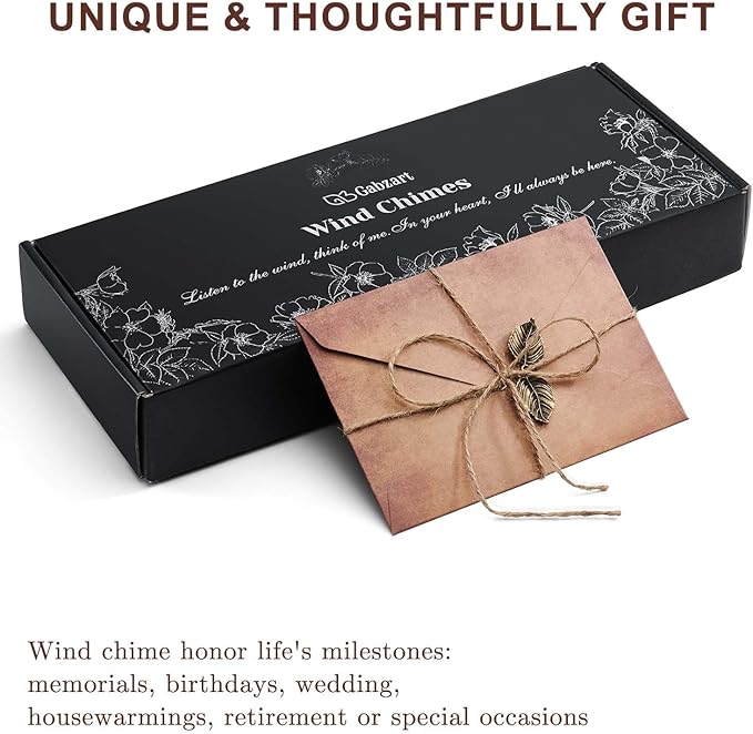 Wind Chimes for Outside, Hummingbird Deep Tone Vintage Wind Chime Outdoor Clearance, Sympathy/Memorial/Festivals/Birthday Gift for Mom Dad Grandma, Home Garden Patio Decor (32" Hummingbird)