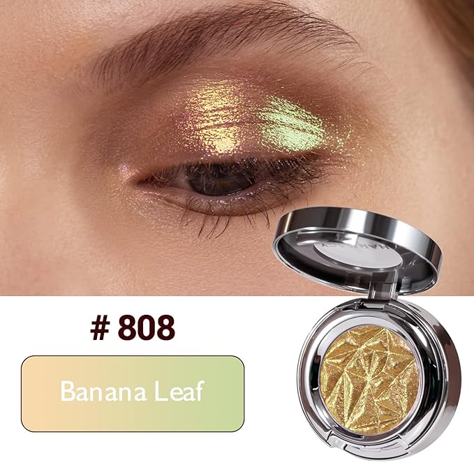 CHARMACY Multichrome Eyeshadow, Insane Shifters Chameleon Eyeshadow, Creates High-Impact, Glitter Metallic Eye Looks, 100% Vegan and Cruelty Free, 1.9g (#808)