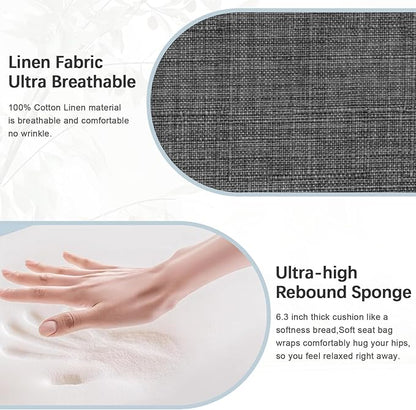 Accent Chair 2 Seat, Arm Chairs with Soft Seat and Armrests for Living Room, Love seat for Dining, Reading, and Waiting Rooms (Gray)