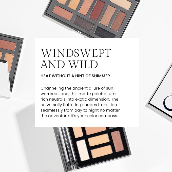 OFIR Dune Matte Eyeshadow Palette | Eyeshadow Palette Makeup | Richly Emollient & Blendable Formula | Intensely Pigmented Matte Shades | Satin Smooth Finish | Travel Size with Mirror, 0.33 oz